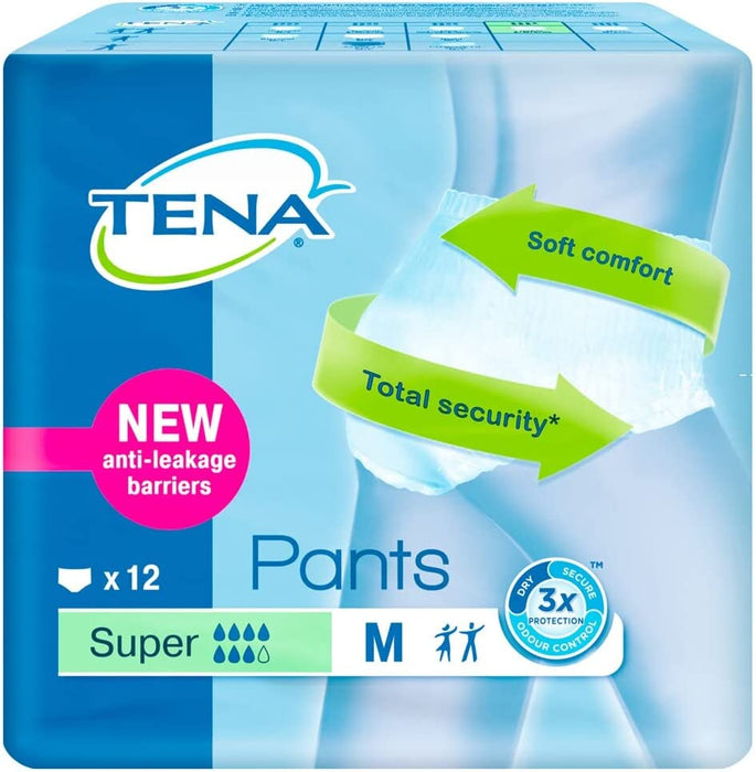 Tena Pants Super Medium 12 Pack