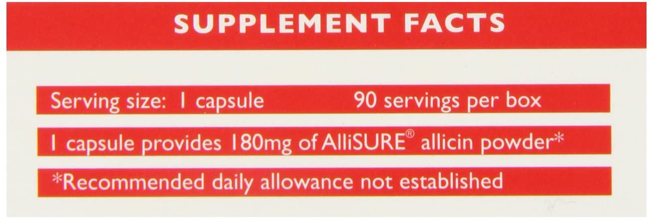 Allicinmax SGK 100% Pure Capsules - Pack of 90