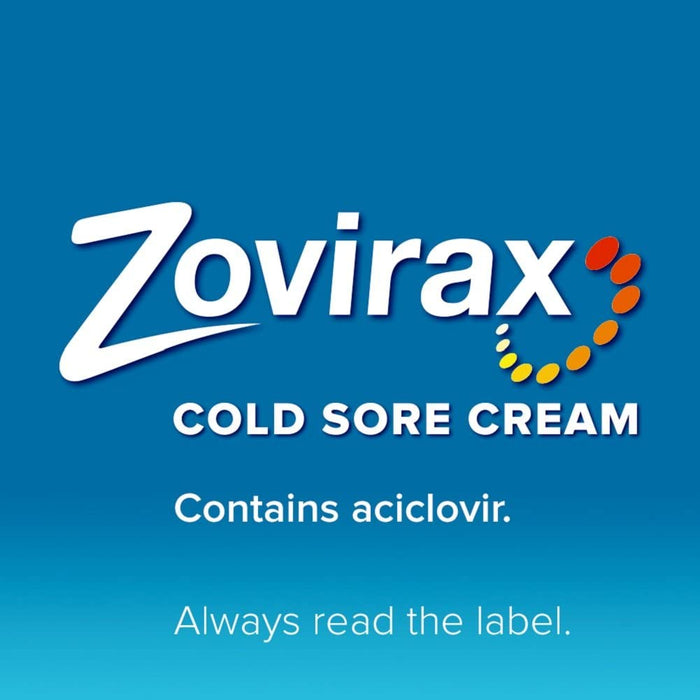 Zovirax Cold Sore Cream Aciclovir Pump 2g