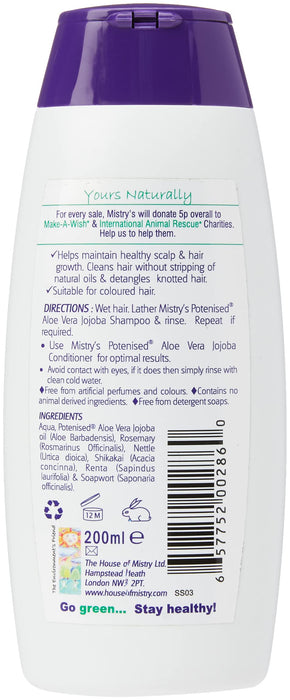 Mistrys Aloe Vera Jojoba Rosemary Shampoo 200ml