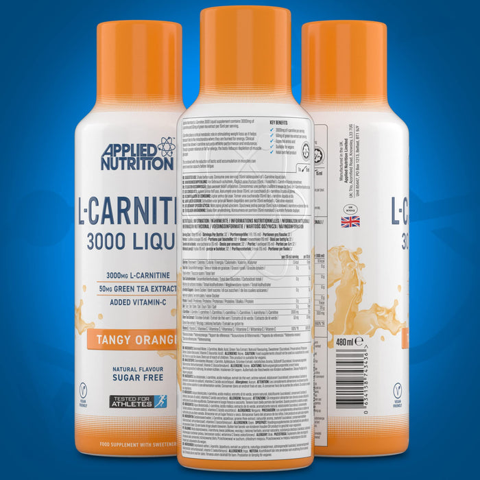 Applied Nutrition L-Carnitine 3000 480ml Tangy Orange