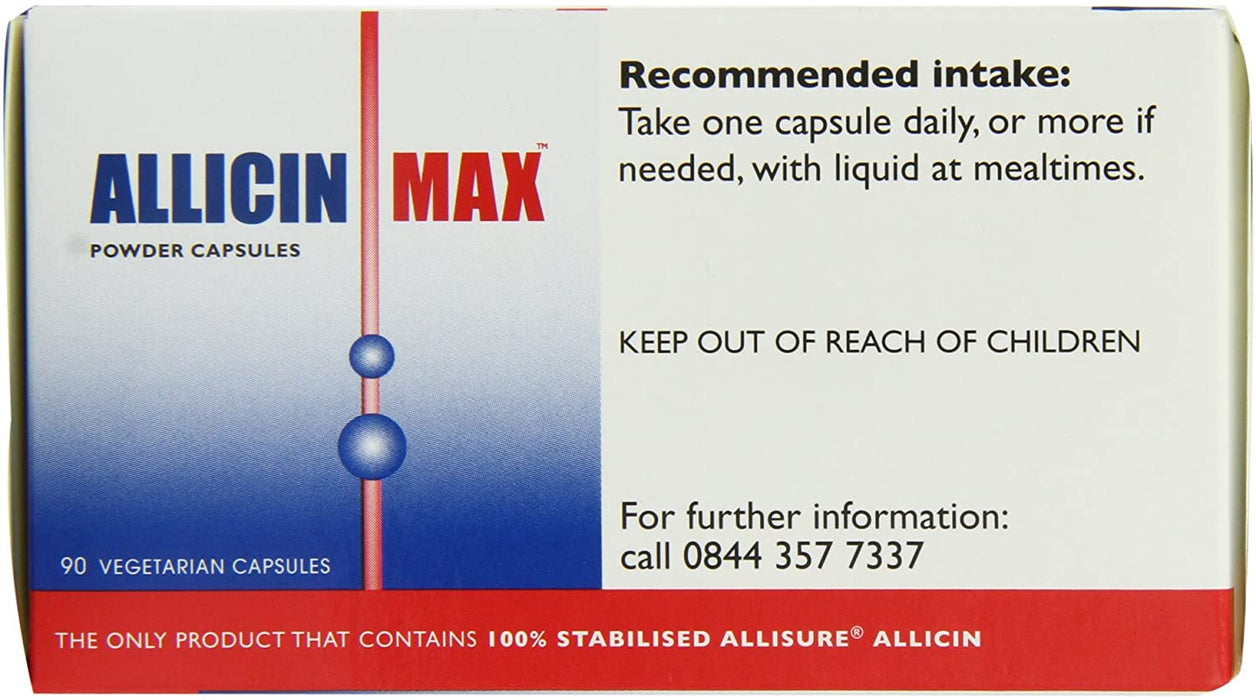 Allicinmax SGK 100% Pure Capsules - Pack of 90