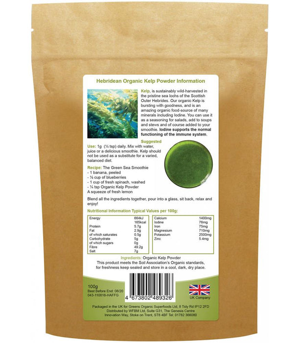 Greens Organic Organic Hebridean Kelp Powder 100 g