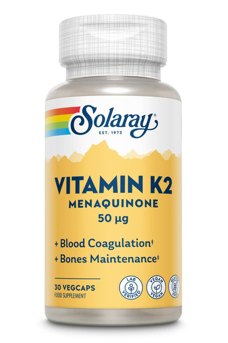 Solaray Vitamin K2 MK7 50mcg 30 VCaps