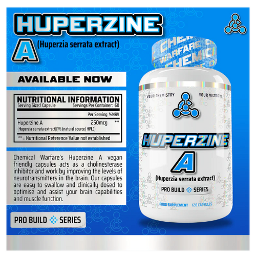 Chemical Warfare Huperzine A 120Caps