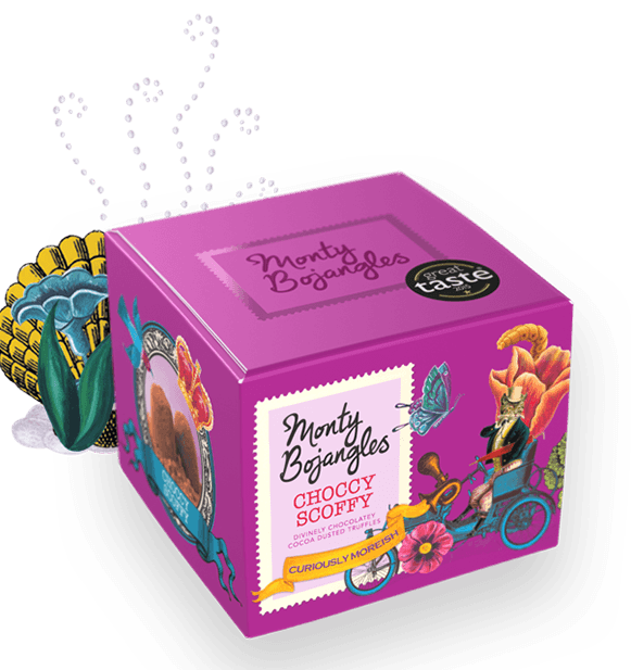 Monty Bojangles Choccy Scoffy Cocoa Dusted Truffles 150g