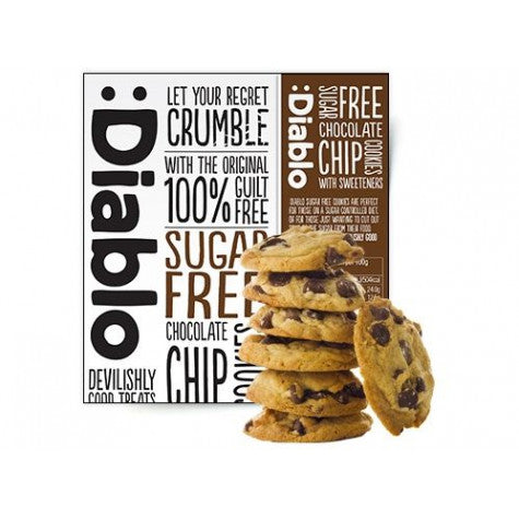 Diablo Sugar Free Chocolate Chip Cookies 130g