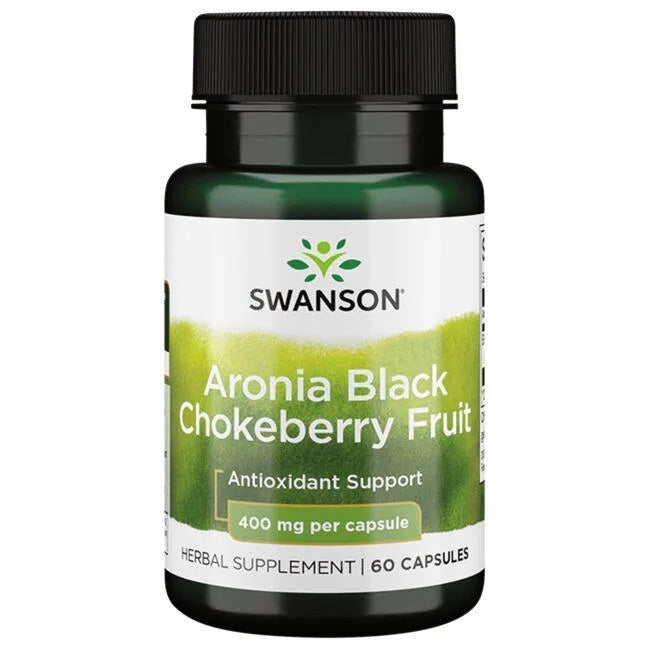 Swanson Aronia Black Chokeberry Fruit, 400mg - 60 caps