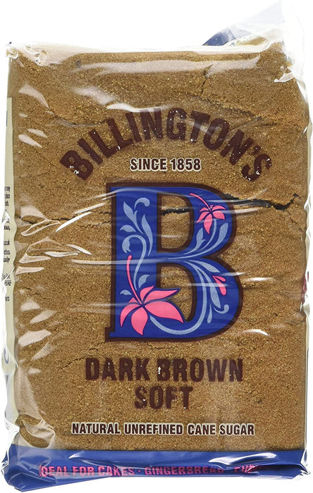 Billingtons Dark Brown Soft Natural Unrefined Cane Sugar 500g